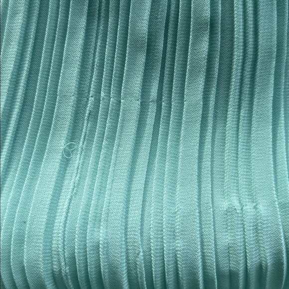 Medium Zara Sea Foam Pleated Cropped Jumpsuit - Picture 8 of 8